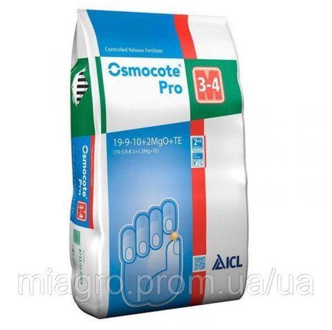 Osmocote Pro / Осмокот Про 19+9+10+2MgO+Te (3-4М) ICL 25кг 2255 фото